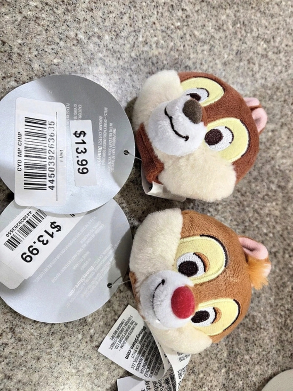 Disney Chip and Dale Plush Create Your Own Headband NWT
